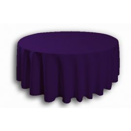 120 Inch Purple Round Banqueting Wedding Tablecloth
