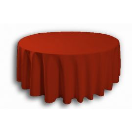 120 Inch Red Round Banqueting Wedding Tablecloths