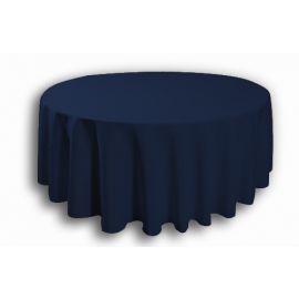 120" Inch Navy Round Banqueting Wedding Tablecloths