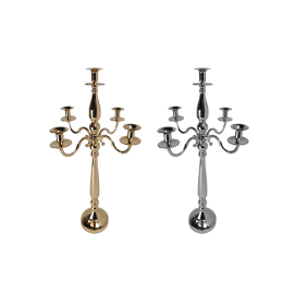 78cm French Gold 5 Arm Candelabra 