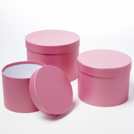 Oasis® Symphony Hat Box (Set of 3) - Strong Pink