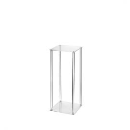 Acrylic Flower Stand Pedestal Pillar 60cm | Clear Floral Display for Events