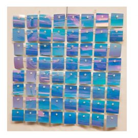 Sequin Wall Panel (Blue)