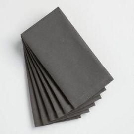 Dark Grey Polyester Napkins 20"x20"
