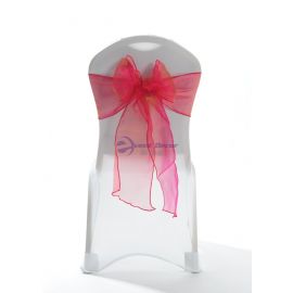 Burgundy Gold Crystal Organza Chair Cover Sashes