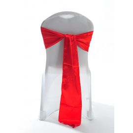 Red Satin Wedding Chair Cover Sash 