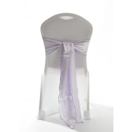 Lilac Satin Wedding Chair Cover Sash 