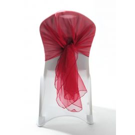 Garnet Crystal Organza Chair Cover Sashes 29" x 70"