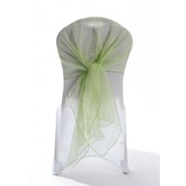 Sage Crystal Organza Chair Cover Hoods Wrap