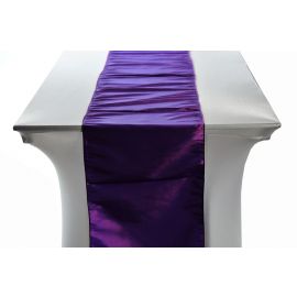 Purple Taffeta Table Runners 14"x108"
