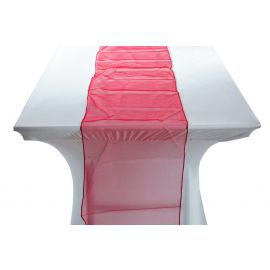 Garnet (Dark Red) Organza Table Runners 14"x108"