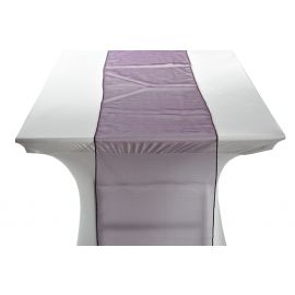 Ultra Plum Organza Table Runners 14"x108"