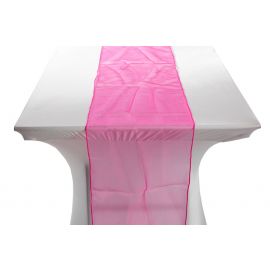 Hot Pink Organza Table Runners 14"x108"