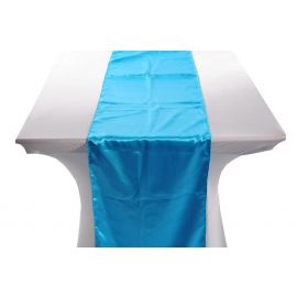 Turquoise Satin Table Runners 14"x108"