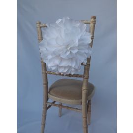 Large White Flower Clip