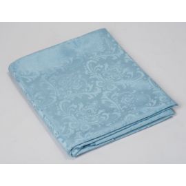 120 Inch Light Blue Damask Round Banqueting Wedding Tablecloth