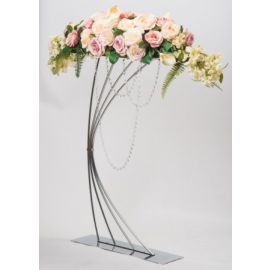 Harp Flower Stand 92cm (Silver)