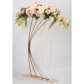 Harp Flower Stand 92cm (Gold)