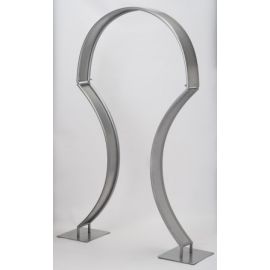 140cm Umbrella Curved Flower Stand In Silver