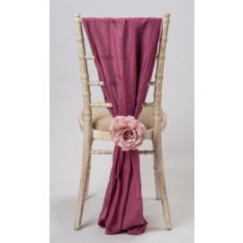 Rose Wine Chiffon Vertical Drop