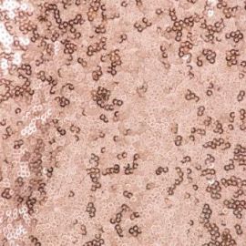 Blush Pink/ Rose Gold Sequin Fabric To Buy Per Metre
