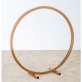 Gold Metal Table Hoop Flower Stand Table  30cm (with 2 feet)