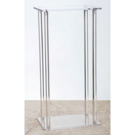 Acrylic Rectangle Flower Stand Table Pedestal 60cm