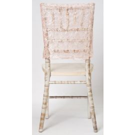 Blush Pink Vintage Wedding Chiavari Chair Cap 38cmx41cm