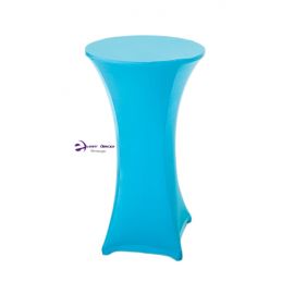 Turquoise Spandex Lycra Round Poseur Table Bolero Tablecloth Cover 60cm x 105cm