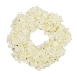 40cm Cream Hydrangea Wreath