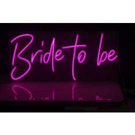 Bride To Be LED Neon Party Sign (Pink)