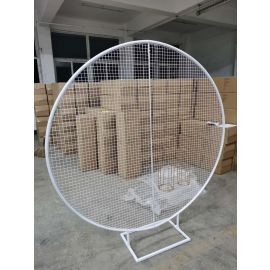 White 180cm Full Mesh Circle Backdrop Balloon stand (in stock)