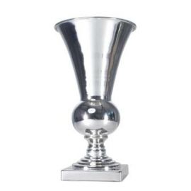 Silver Metal Vase Urn Wedding Centrepiece 31cm 