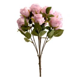 Lilac Antique Rose Bush 9 Head