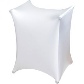  White Keyboard X - Stand Cover Spandex  DJ  Scrim