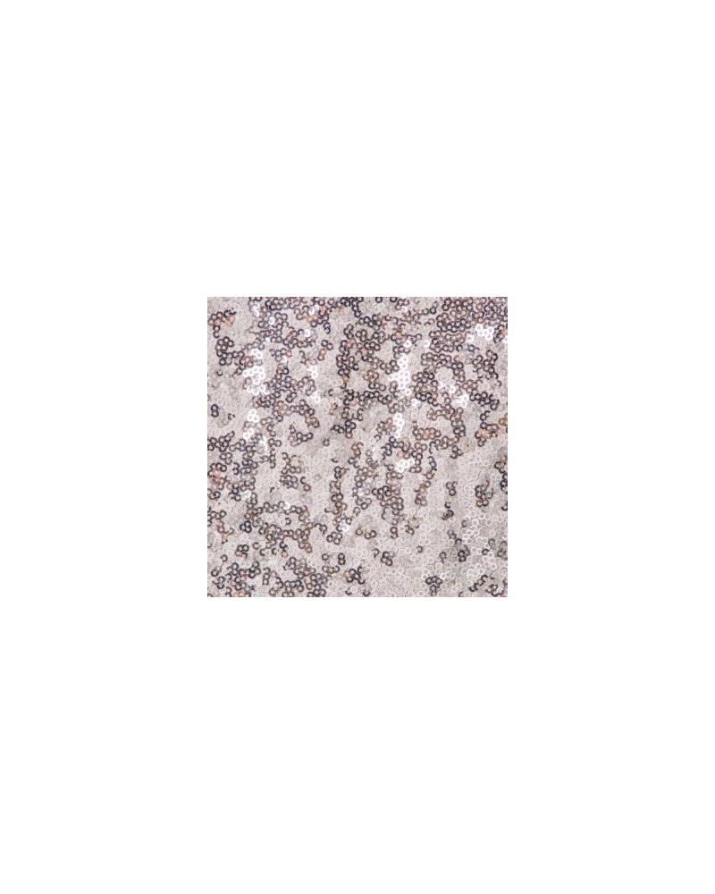 90x132 Inch Silver Rectangular Sequin Tablecloth / Overlay