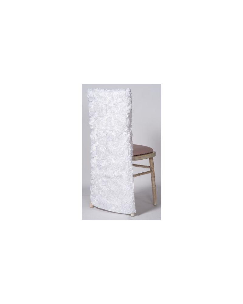 White Rosette Chiavari Chair Back Full Length 41x91cm