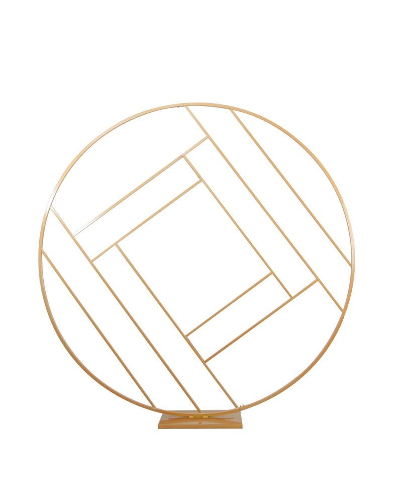Gold 200cm Geometric Circle Backdrop stand (UK Made)